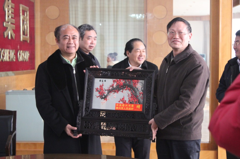 市委书记一行走访慰问兆胜集团 市委书记一行走访慰问赢胜江苏节能有限公司